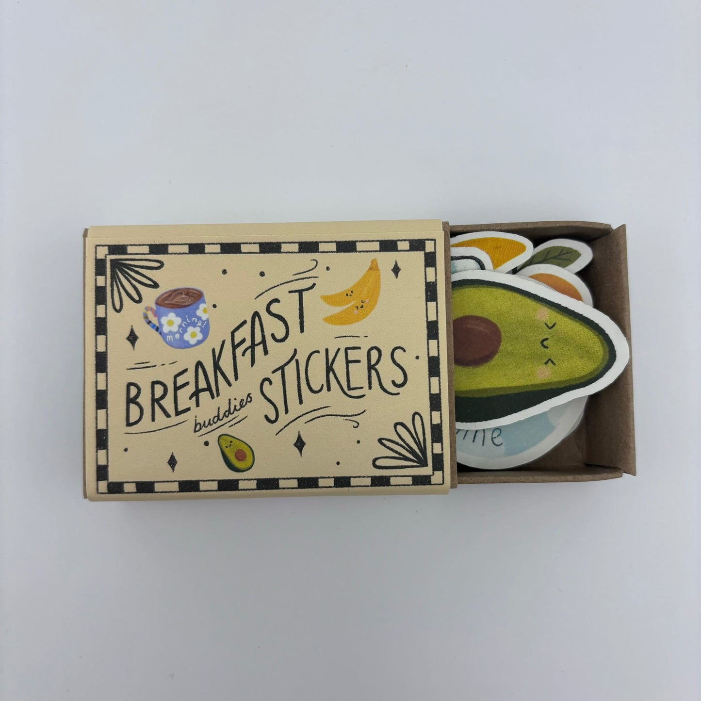 Breakfast Stickers Matchbox Set