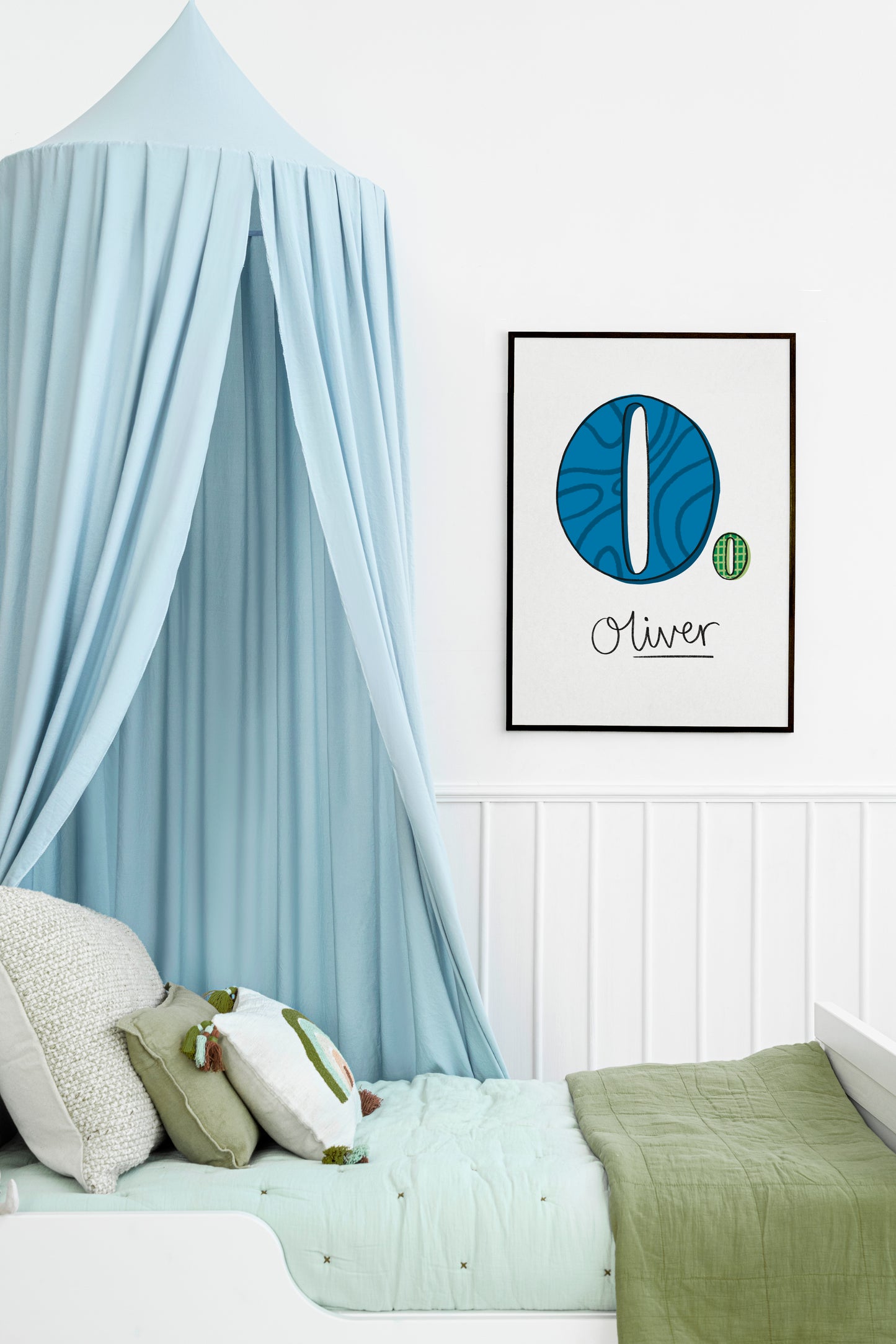 Personalised Kids Room Initial Print