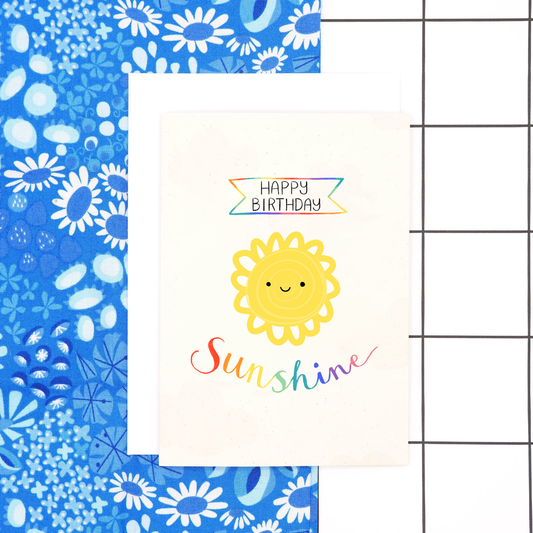 Happy Birthday Sunshine Card