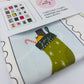 Festive Stamp Collection Cotton Tea Towel