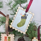 Christmas Stocking Illustration, Stamp Decoration