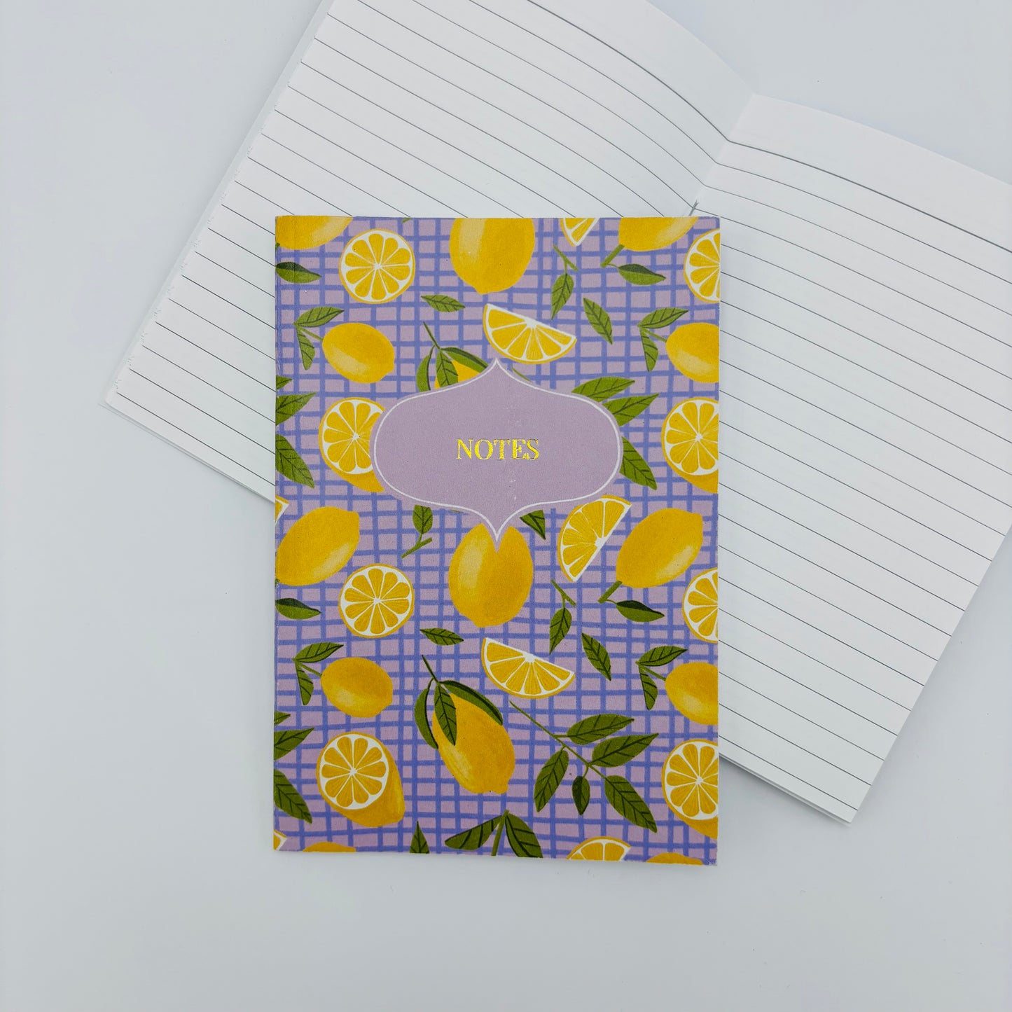 Lemon Pattern A6 Notebook