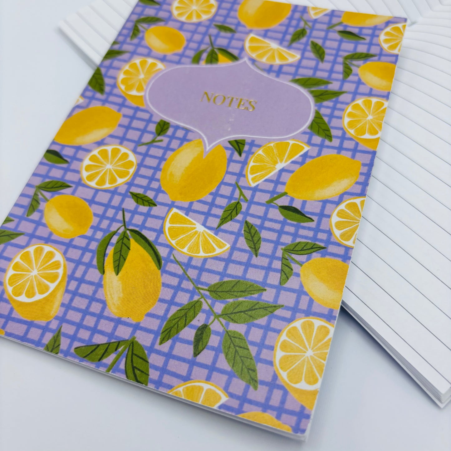 Lemon Pattern A6 Notebook