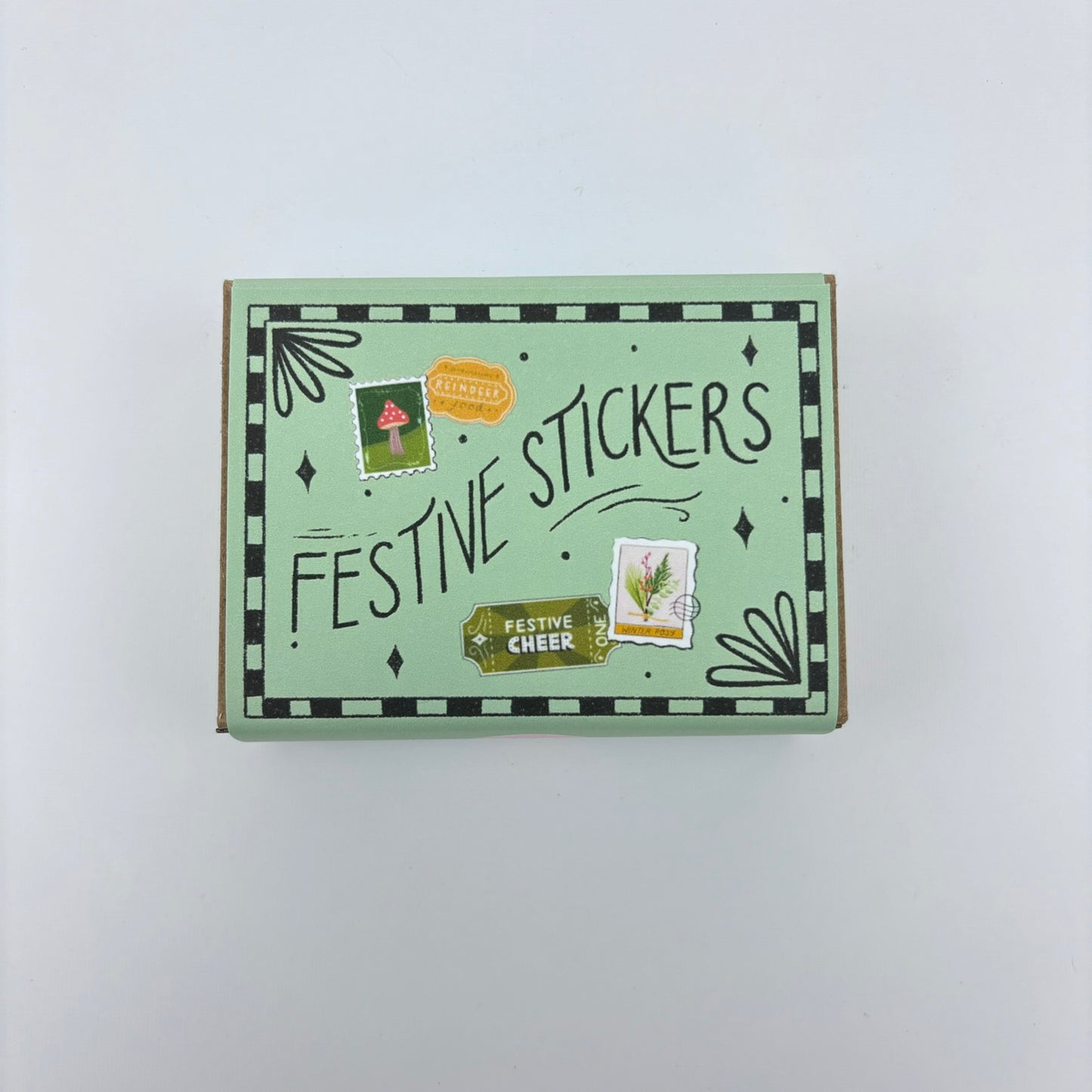 Festive Stickers Matchbox Set