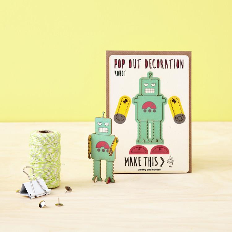 Pop Out Robot Card