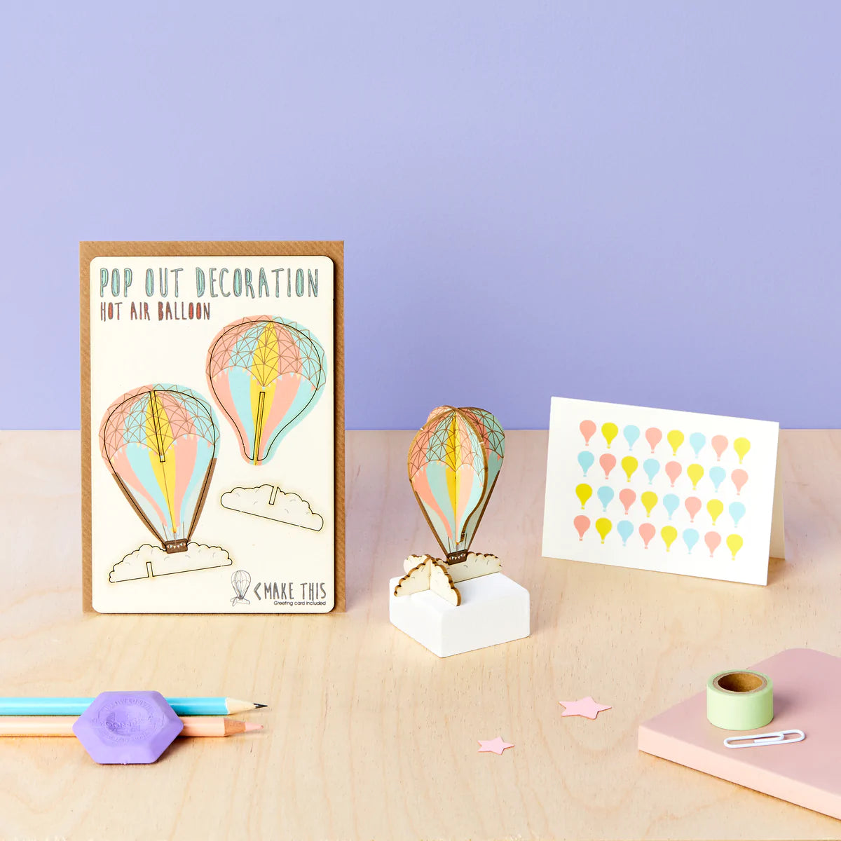 Pop Out Hot Air Balloon Card