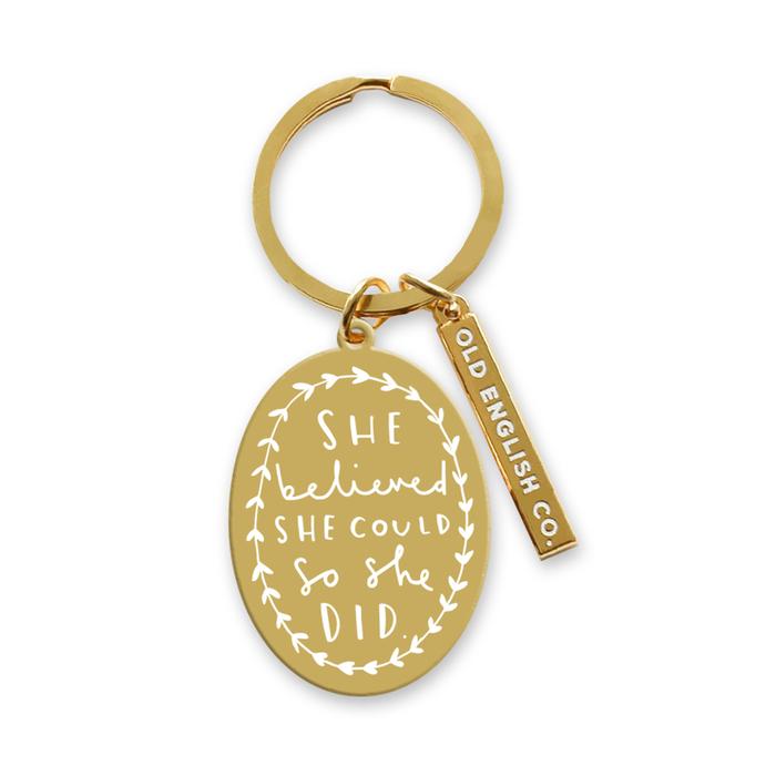She Believed She Could Keyring
