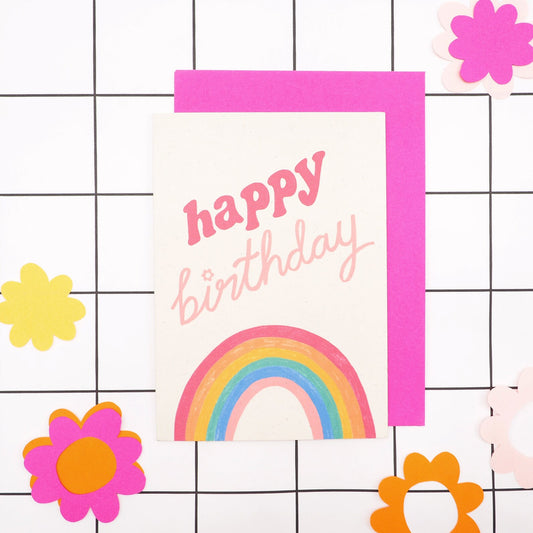 Rainbow Happy Birthday Card